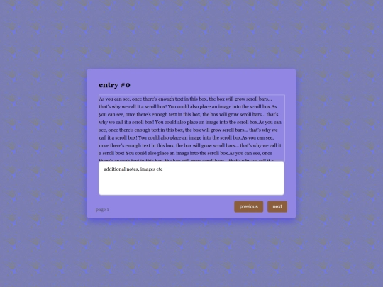 diary screenshot