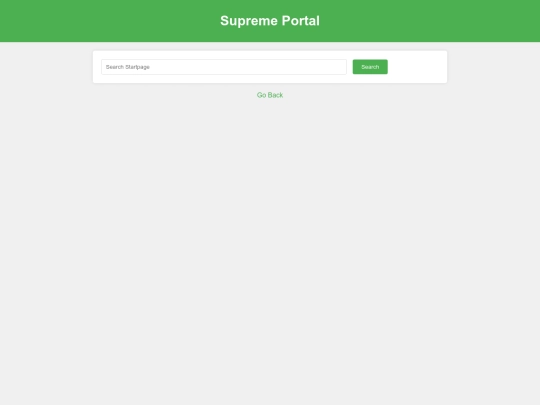 startpage screenshot