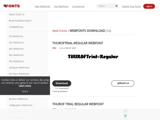 font/webfonts.ffonts.net screenshot