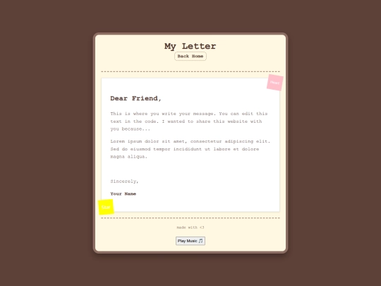 letter screenshot