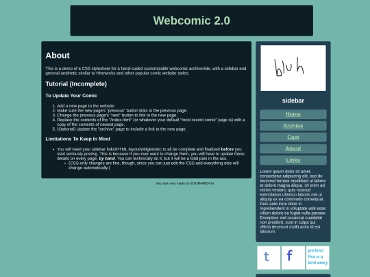 webcomics/about screenshot