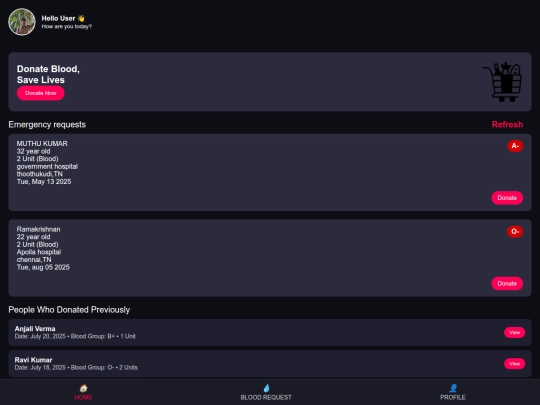 venkat/homepage screenshot