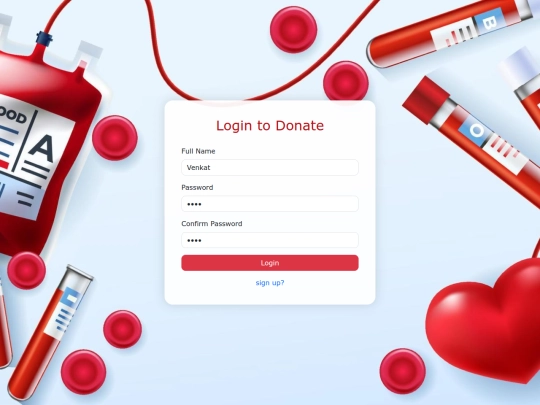 venkat/signup screenshot