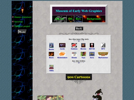 museum/clipart/90scartoons screenshot
