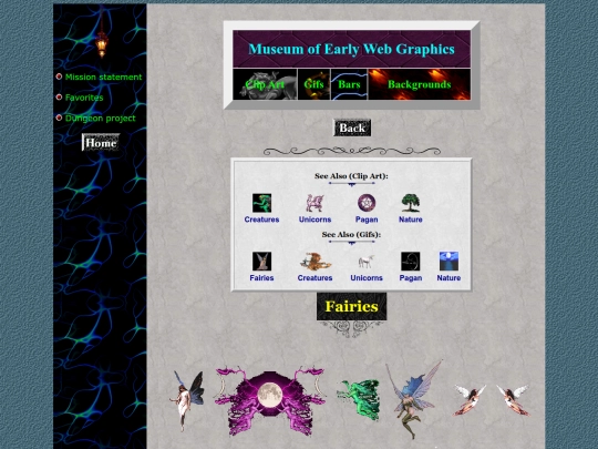 museum/clipart/fairies screenshot
