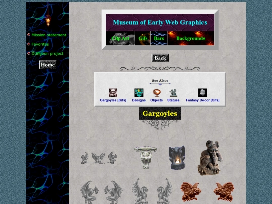 museum/clipart/gargoyles screenshot