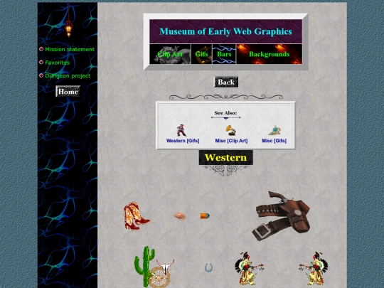 museum/clipart/western screenshot