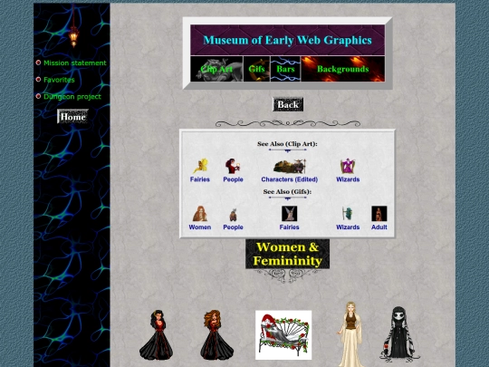 museum/clipart/women screenshot