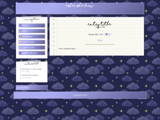 entries/entry-template screenshot