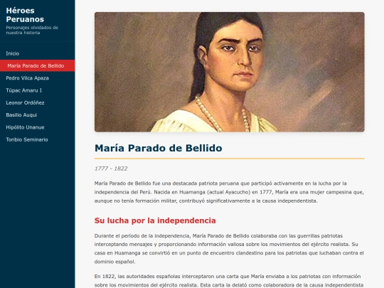 heroes/maria-parado screenshot