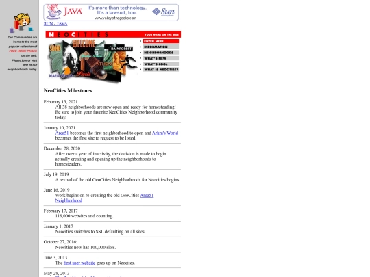 geocities/BHI/chron screenshot