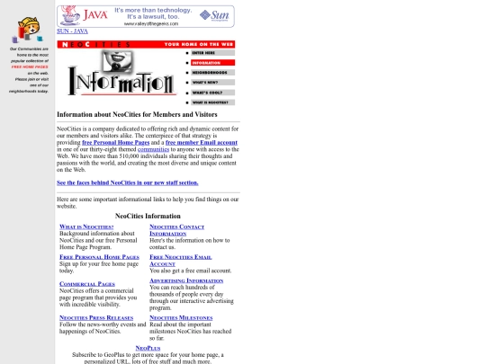 geocities/BHI/inform screenshot