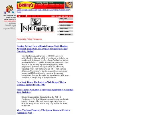 geocities/BHI/press screenshot