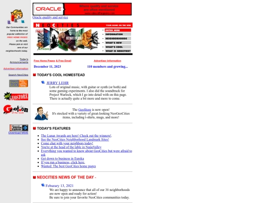 geocities screenshot