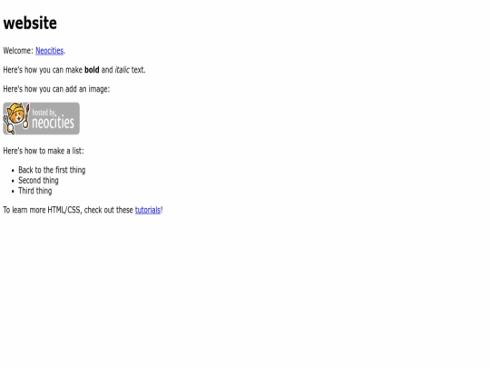 index screenshot