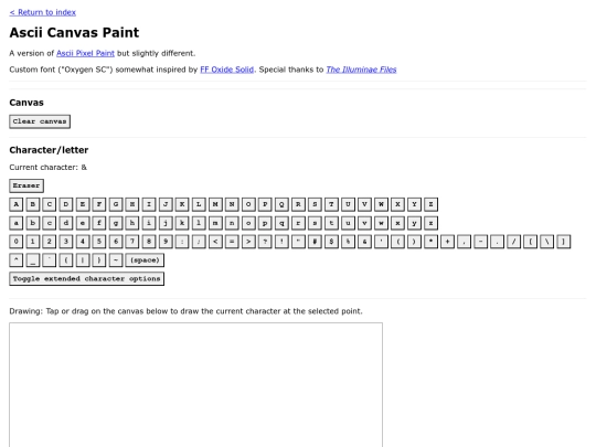 coding/ascii-canvas-paint screenshot