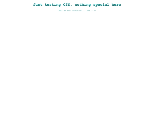 Testing screenshot