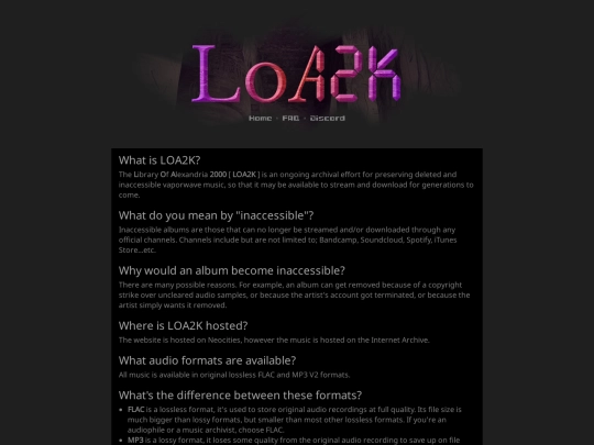 faq screenshot