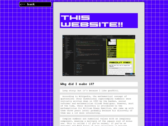 techprojects/articles/otherthings/thiswebsite/thisWebsite screenshot