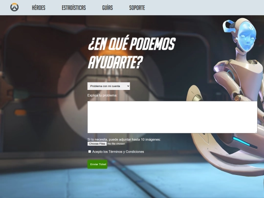 support screenshot