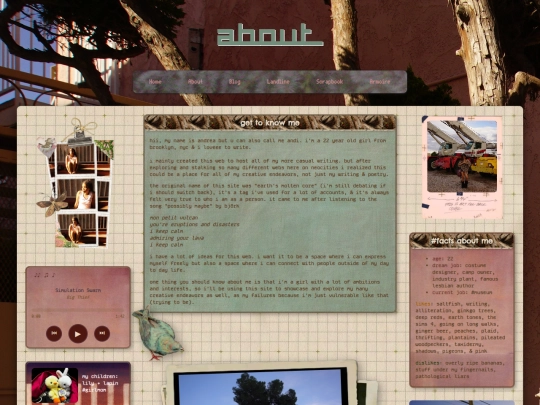 pages/about screenshot