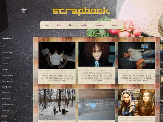 pages/scrapbook screenshot