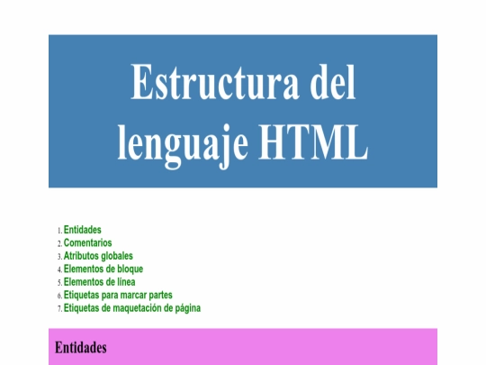 index screenshot