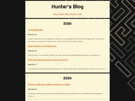 blog screenshot