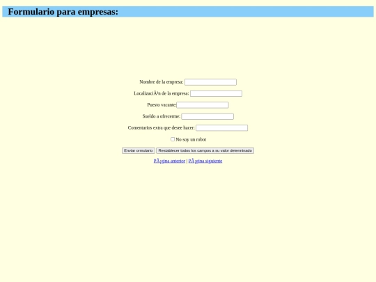 paginaFormulario screenshot