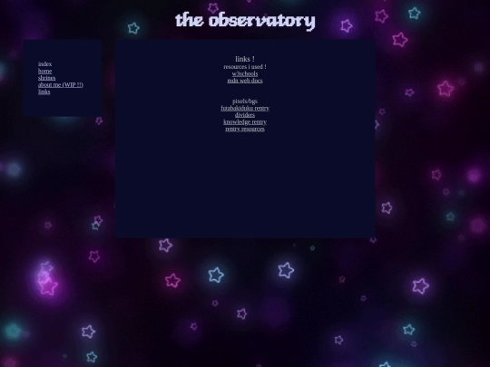 links screenshot