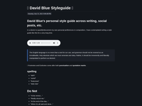 styleguide screenshot
