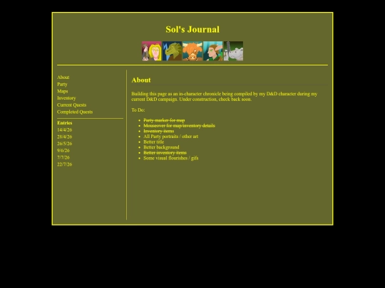 dnd/soljournal screenshot