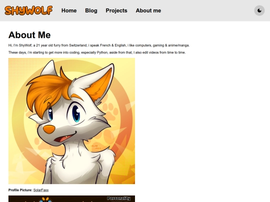 about-me screenshot