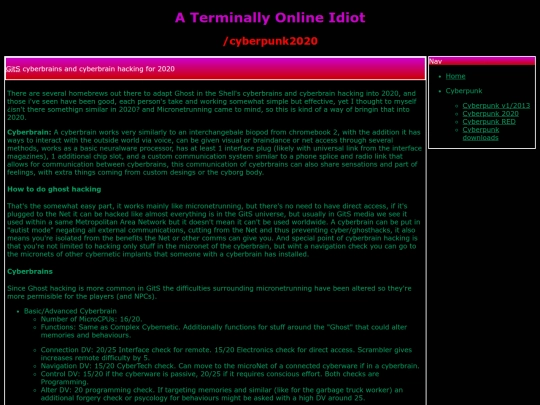 cyberpunk/c2020 screenshot