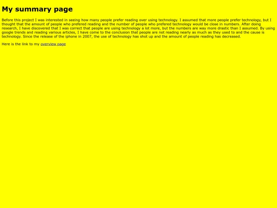 summary screenshot