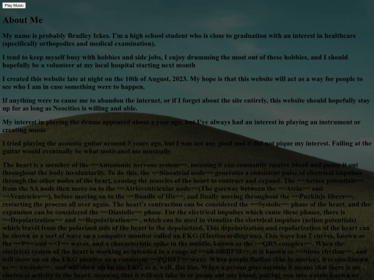 bio screenshot