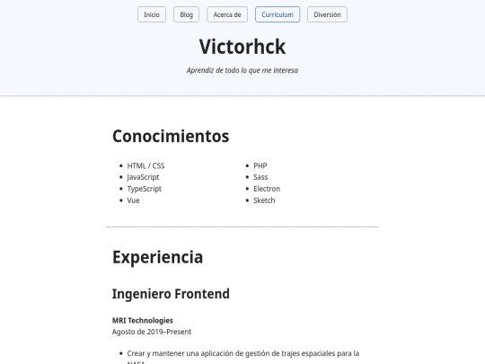 curriculum screenshot