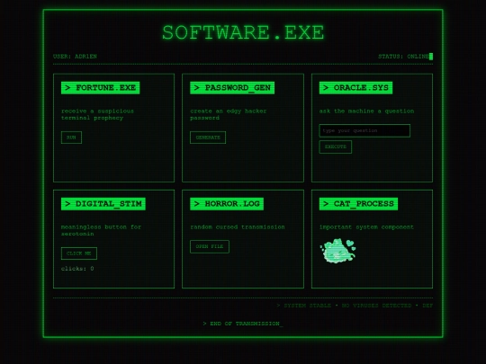 software screenshot