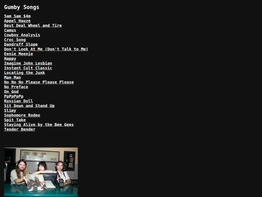 gumby/songs screenshot