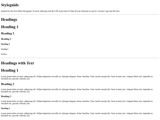 styleguide screenshot