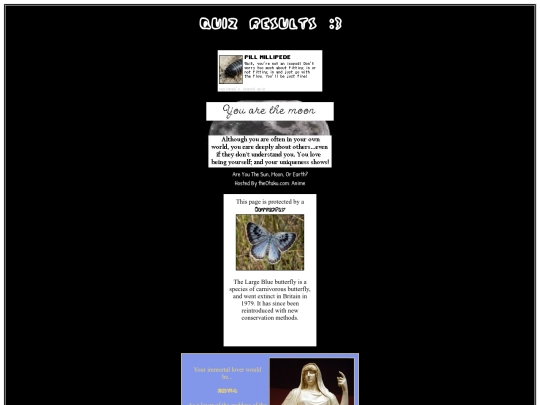quizzes screenshot