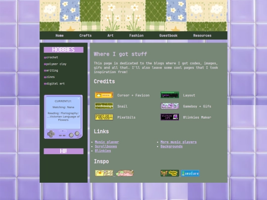 resources screenshot
