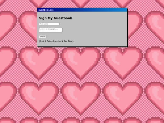 guestbook screenshot