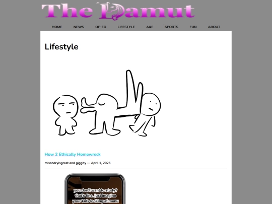 lifestylePage screenshot