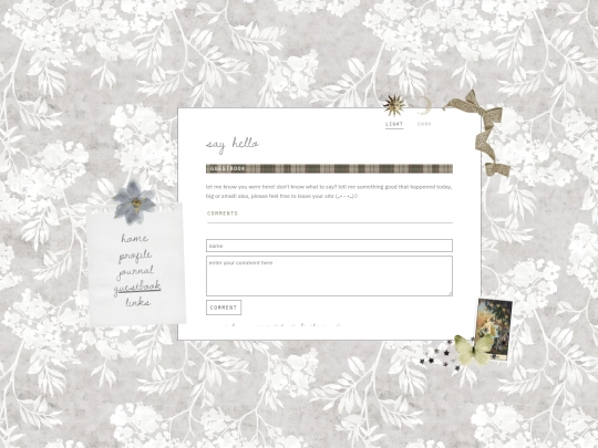 guestbook screenshot