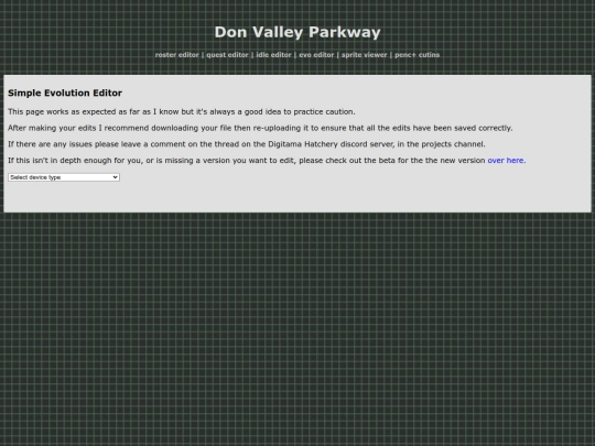 simpleEvoEditor screenshot