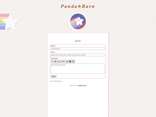guestbook screenshot