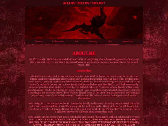 aboutme screenshot