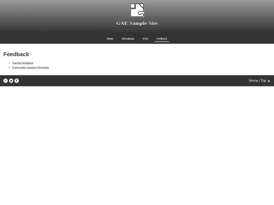 feedback screenshot