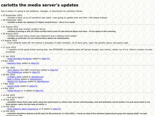 carlotta/updates screenshot